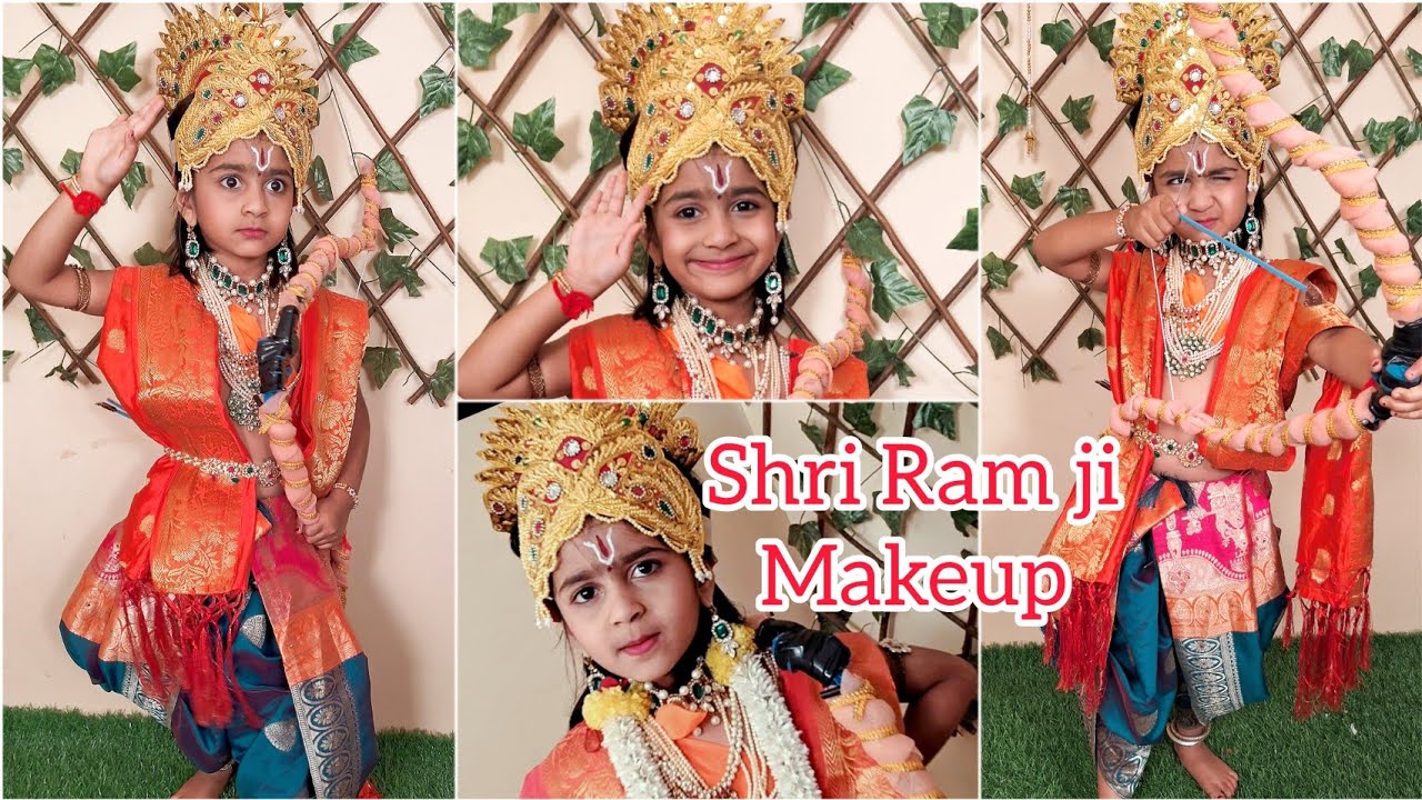 Shri Ram ji ka makeup | Shri Ram makeup for baby boy | Baccho ko Ram ji kaise banaye | Shri Ram look