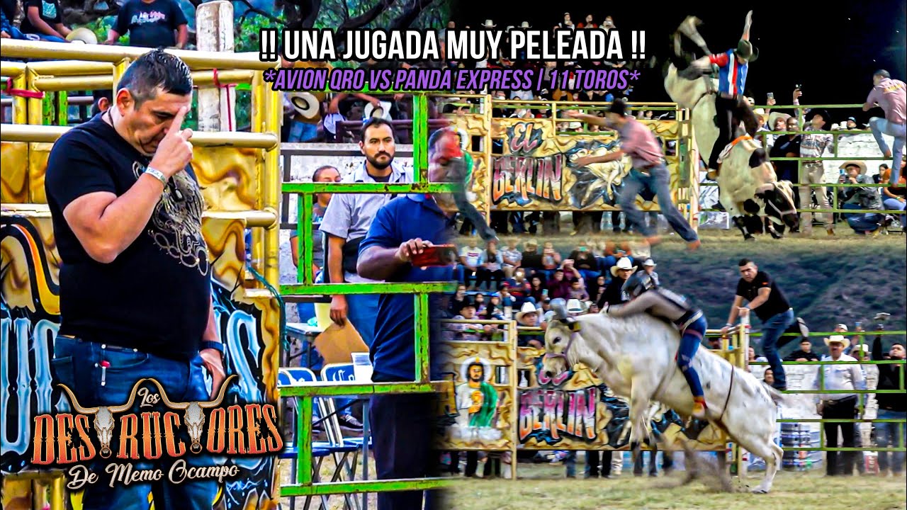 UNA JUGADA MUY PELEADA | AVION VS PANDA | 11 TOROS | Los Destructores En San Miguel Palmas Qro 2024
