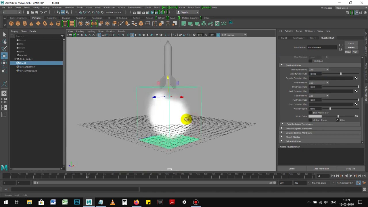 Autodesk Maya Rocket Smoke