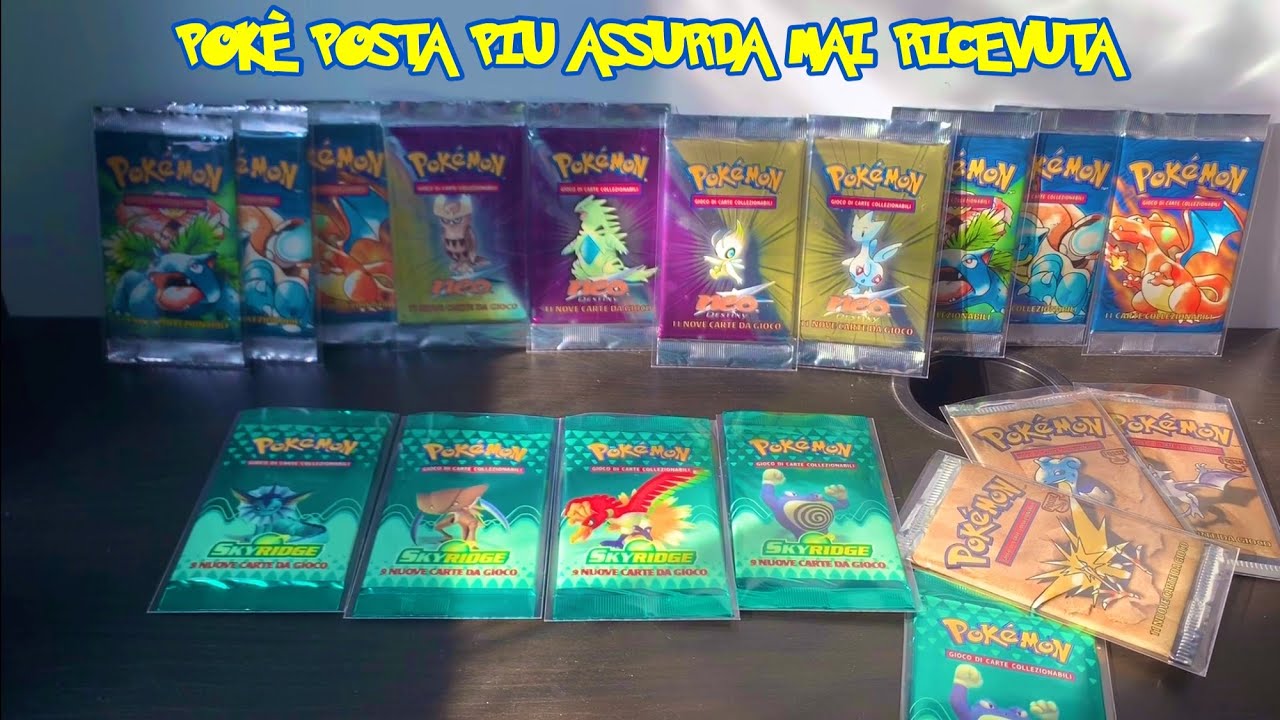 SKYRIDGE , NEO DESTINY E BASE 1a EDIZIONE - PACCHETTI SEALED ITALIANI PIU' RARI - POKèPOSTA ASSURDA