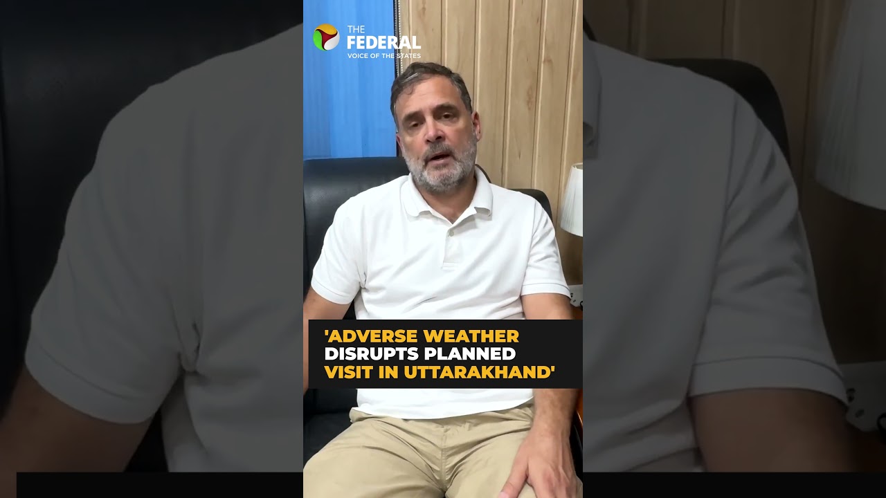 Rahul Gandhi reacts on Uttarakhand visit disrupted by weather | #shorts