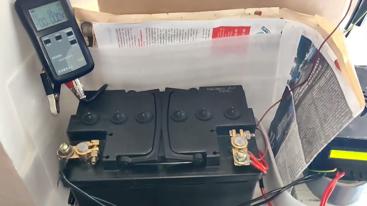 Varta AGM 68Ah 680A (4). Окончание (бесконечного) дозаряда разрушенного АКБ. Результаты и выводы.