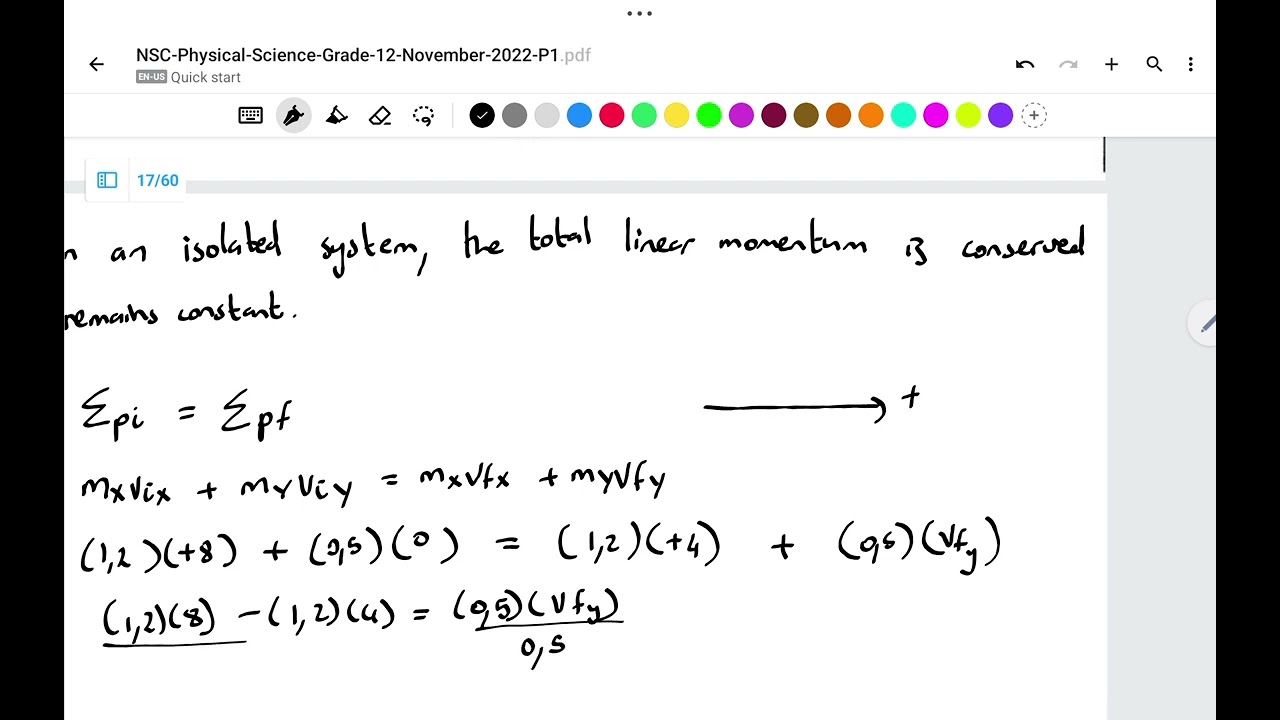 NSC Physics Question 4 (2022) | Graphs, Elastic vs Inelastic 