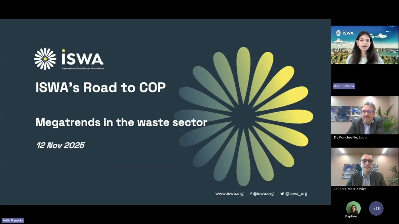 ISWA's Road to COP Special Megatrends in the Waste Sector Shaping the Next Generation of Circular In