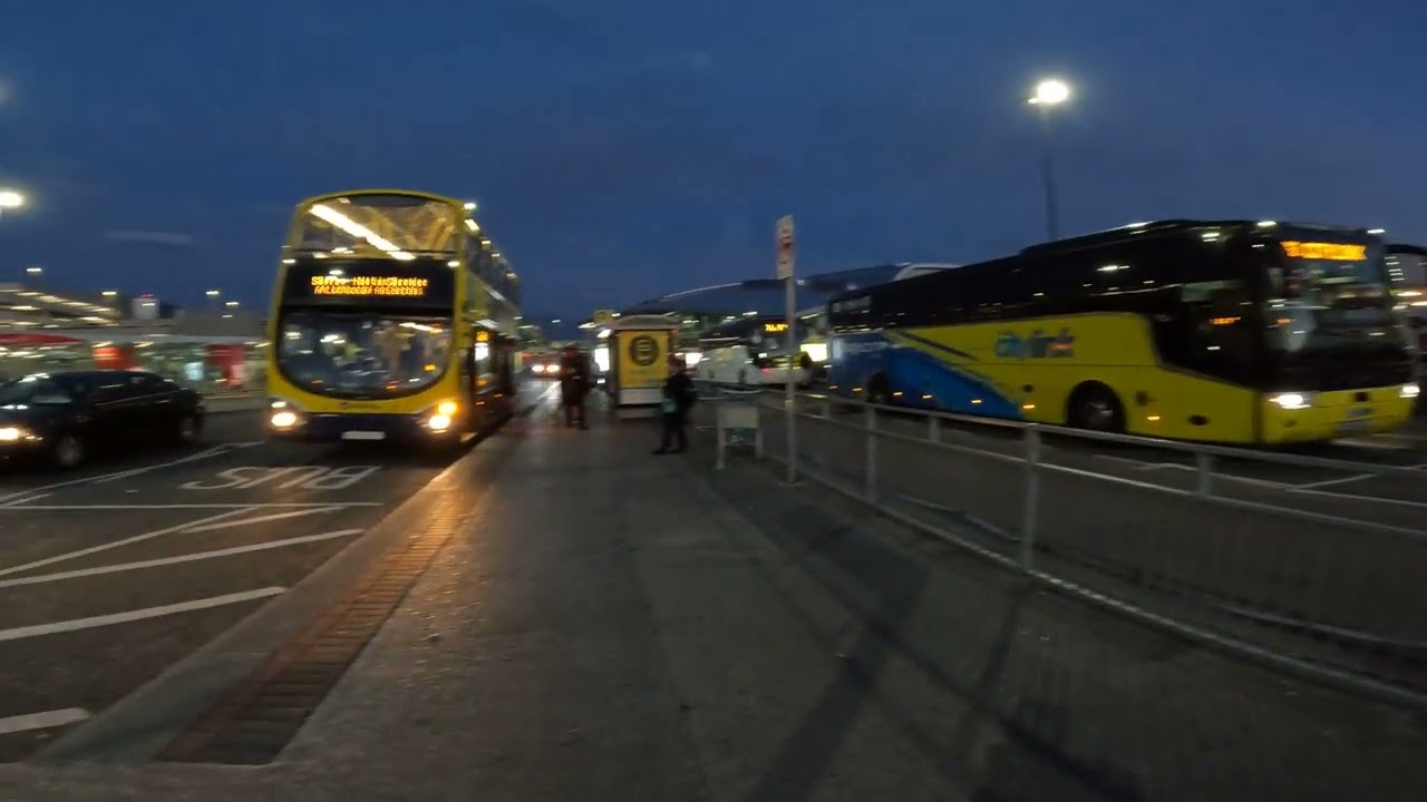 Walking from Terminal 2, Dublin Airport to bus stop 🚏
