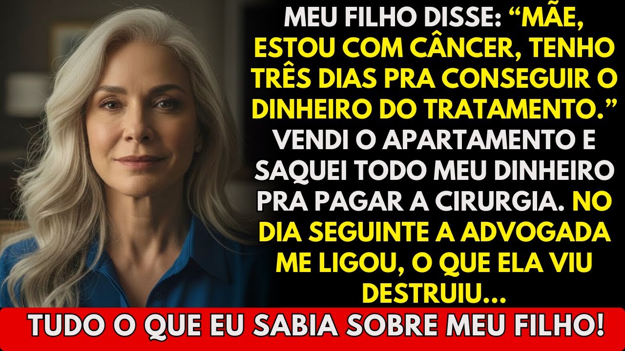 Vendi meu apartamento para pagar o tratamento do meu filho, até a advogada me ligar no dia seguinte
