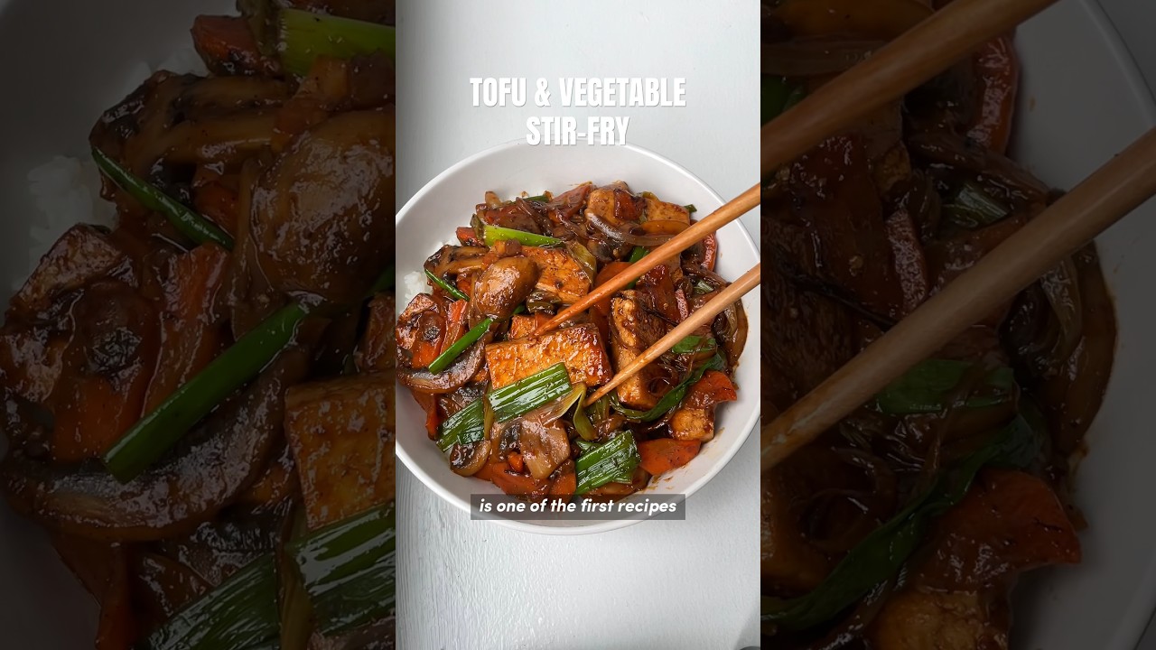 And easy, tasty tofu & vegetable stir-fry! 🥢