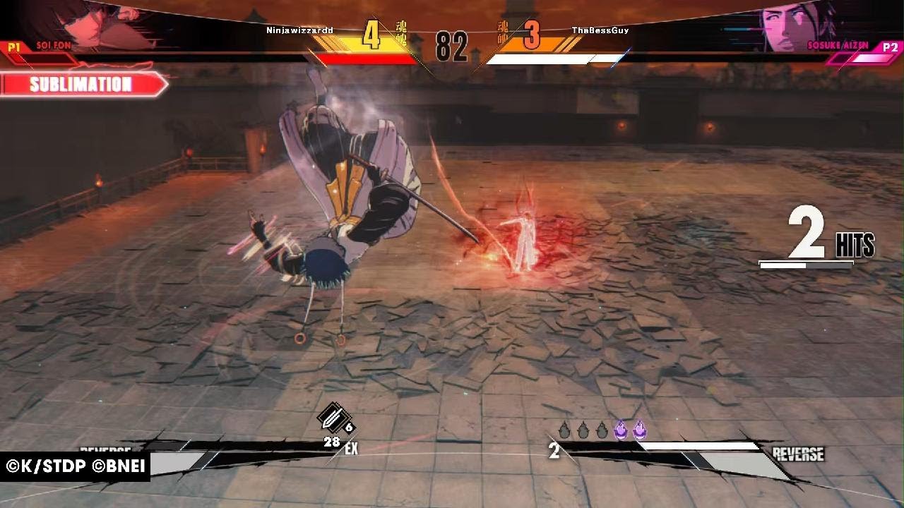 BLEACH - Rebirth of Souls - soifon vs aizen