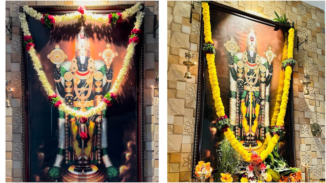 Puja room lo Tiles ఎందుకు వేసాము?వెంకటేశ్వర స్వామి frame details|mistakes we avoid after experience