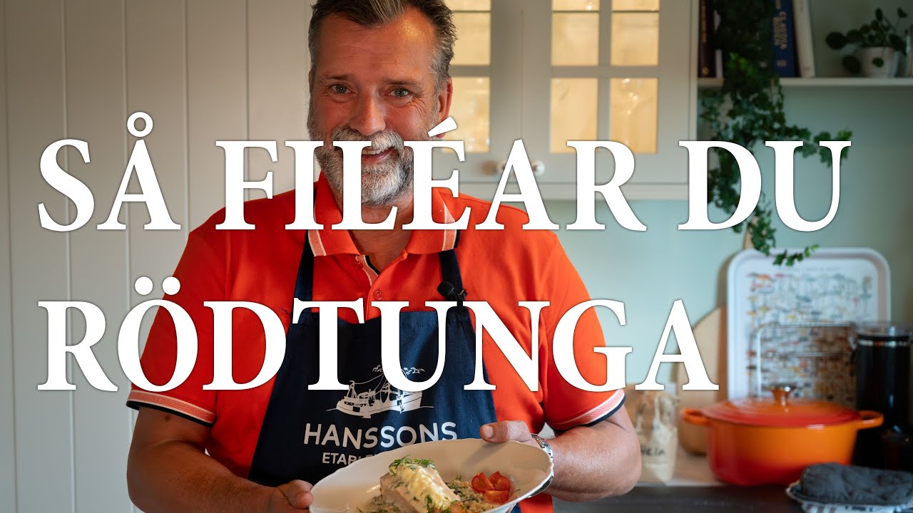 Så filéar man rödtunga
