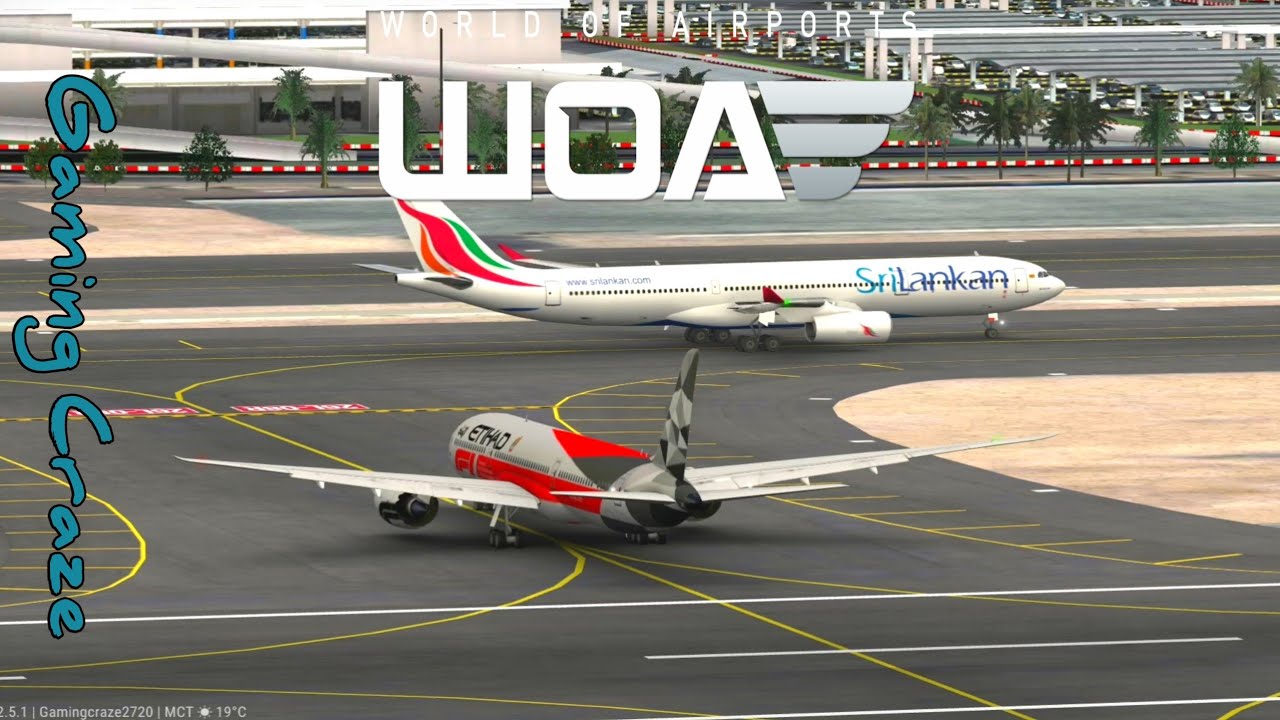 Etihad & Srilankan Airways landing at Muscat Airport | World of Airports