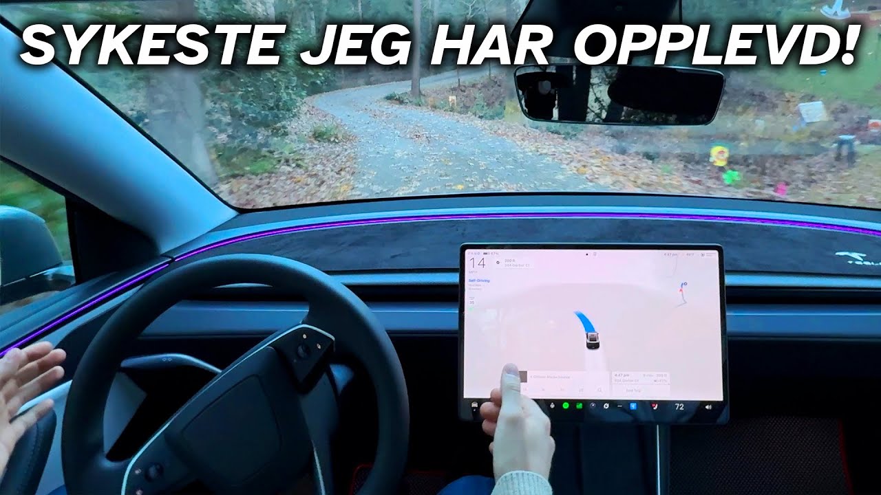 Jeg tester Tesla FSD (selvkj&oslash;ring) i USA - dette er helt VILT!