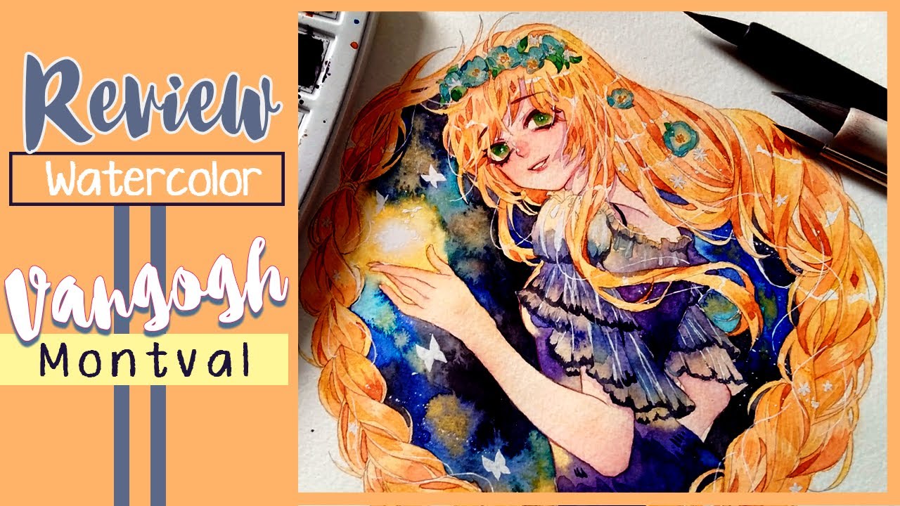 [Review] VANGOGH BOTANICAL WATERCOLOR - Bộ màu mơ ước đã lâu | Sò Kimura
