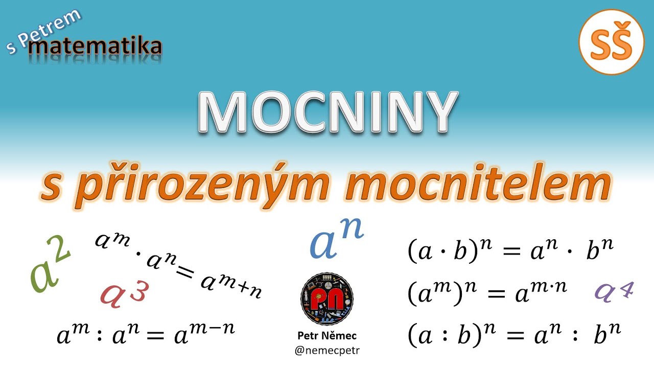 Mocniny s přirozeným mocnitelem - matematika SŠ
