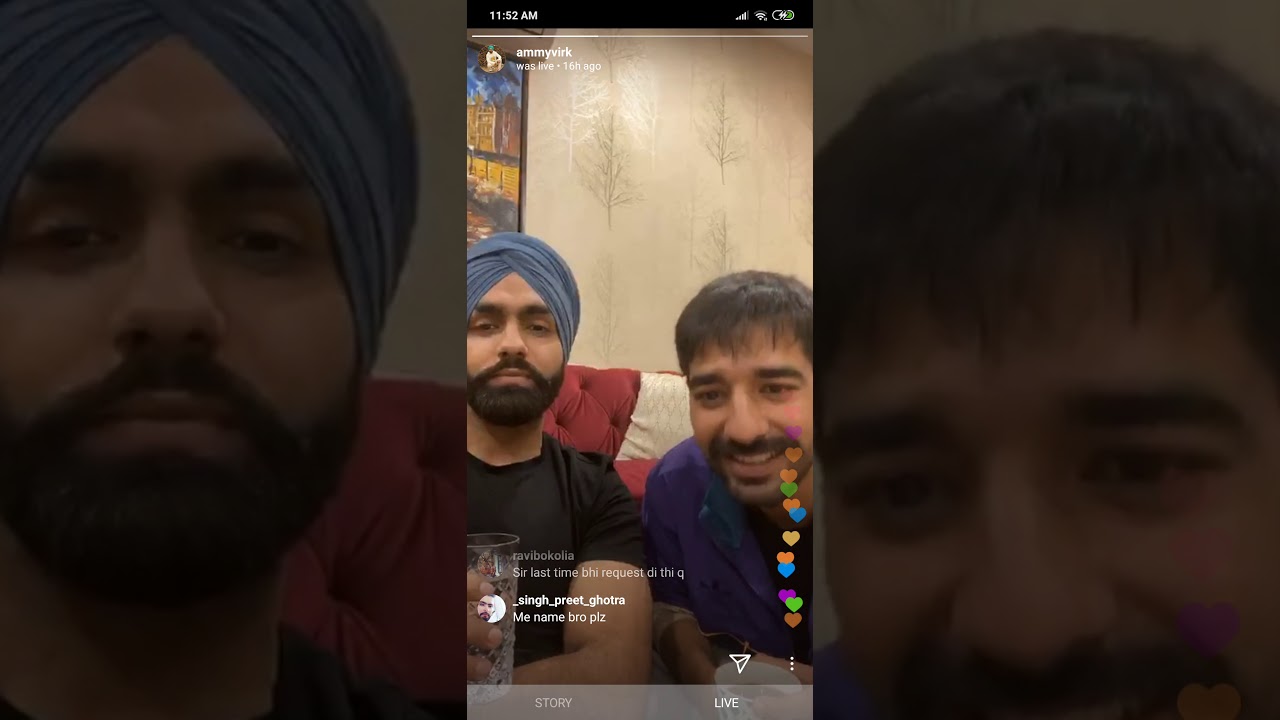 sidhu moosewala |  ammy virk | prem dhillon | maninder buttar  instagram live