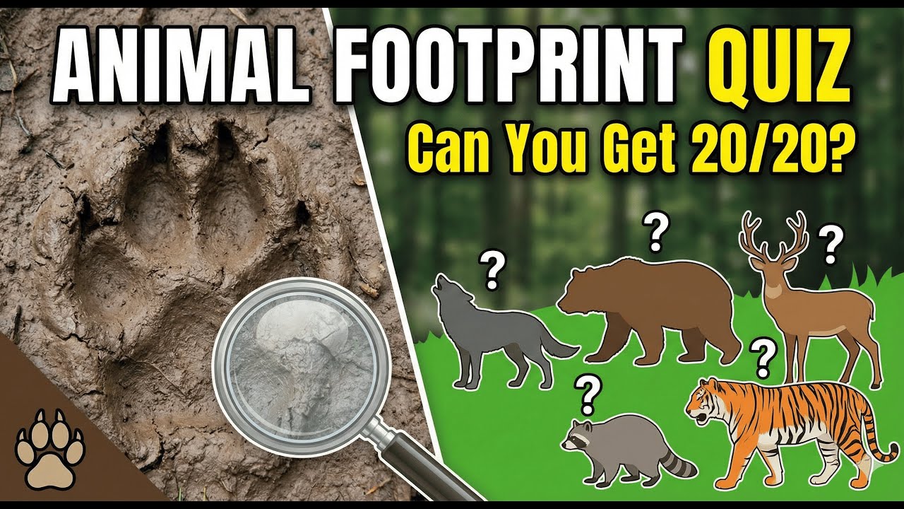 Can You Guess the Animal by Its Footprint? 🐾 | 20 Question Quiz