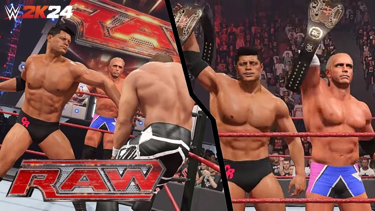WWE 2K24 SIMULATION: Cody Rhodes & Hardcore Holly vs Lance Cade and Trevor Murdoch RAW 10/12/07