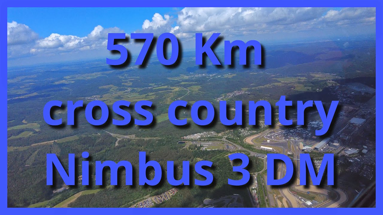 Cross country flight Nimbus 3DM 570km - Pic: Peter #zweefvliegen #flying #segeln