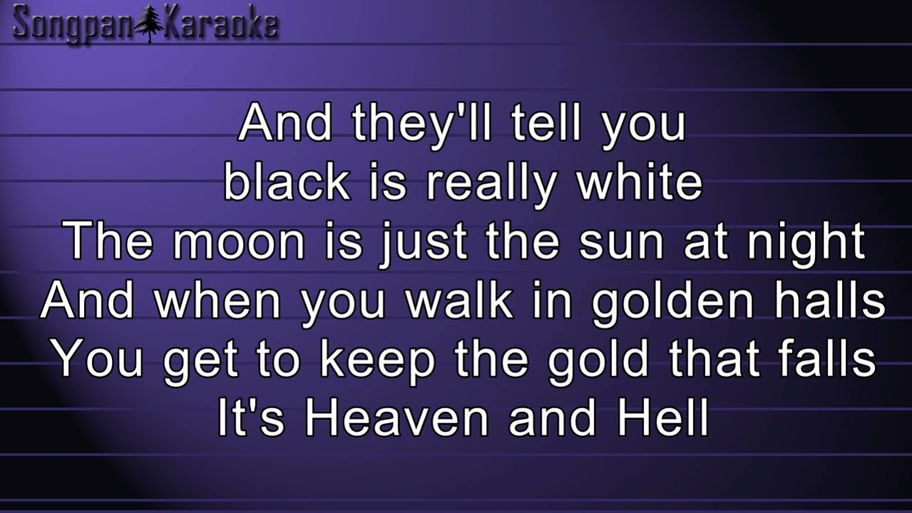 Black Sabbath - Heaven and Hell (Karaoke)