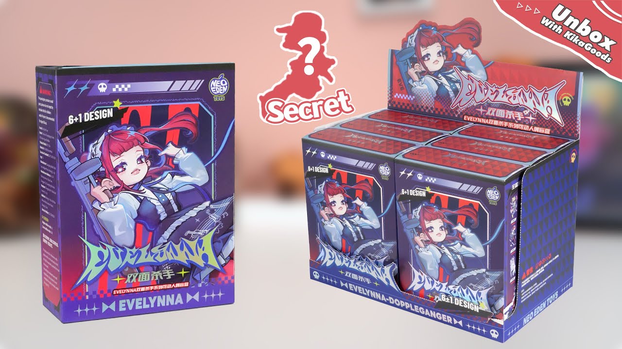 Unboxing Evelynna Doppleganger Series Action Figure MJD Blind Box #kikagoods #unboxing #asmr #doll