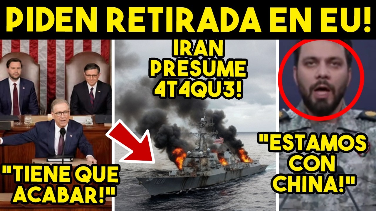 NO AGUANTAN MAS! PIDEN RETIRADA DE EU, IRAN DA GOLPE DEMOLEDOR. SE DESPLOMA BOLSA, CRECE CAOS.