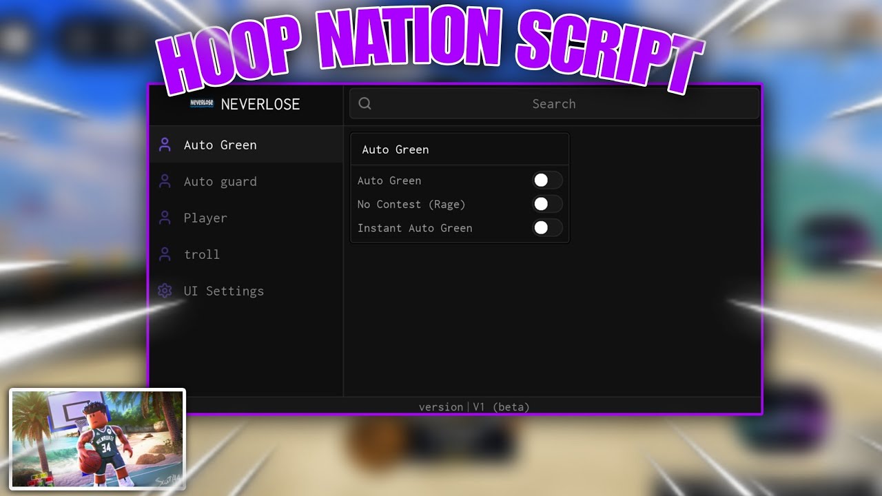 Best FREE Hoop Nation SCRIPT | Auto Green, No Contest, Auto Guard, Instant Green | PASTEBIN 2025