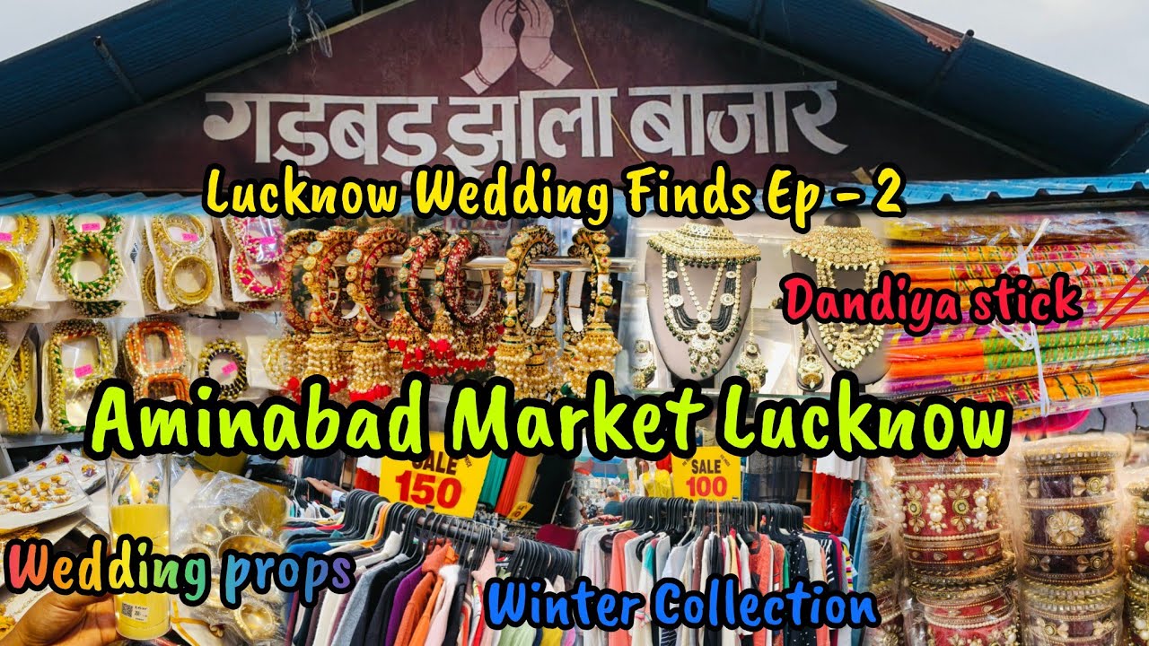 Aminabad Market Lucknow📍| Wedding 💍 Finds Ep -2 | Bridal 👰  jewellery & Wedding props 🪭 