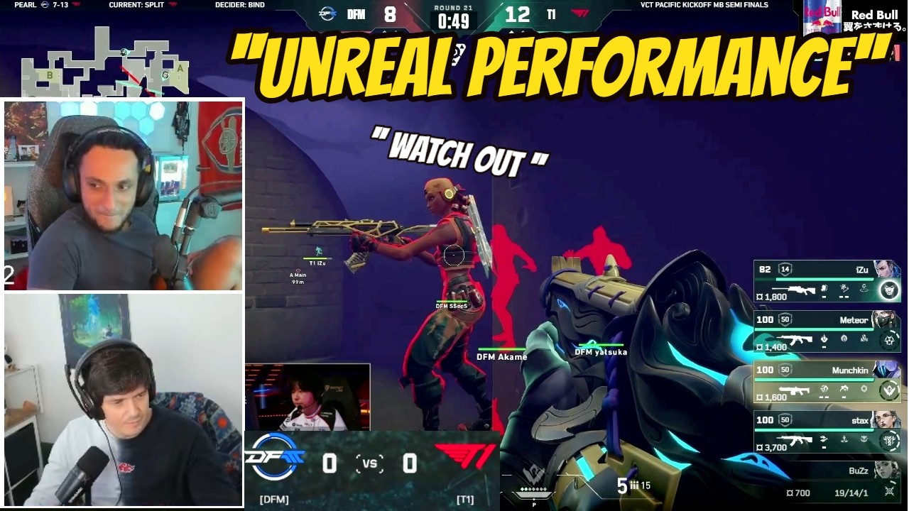 FNS & Sliggy React to T1 vs DFM Best Moments in VCT Kickoff