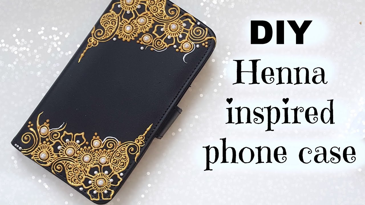 DIY Henna inspired phone case (Flip Case)