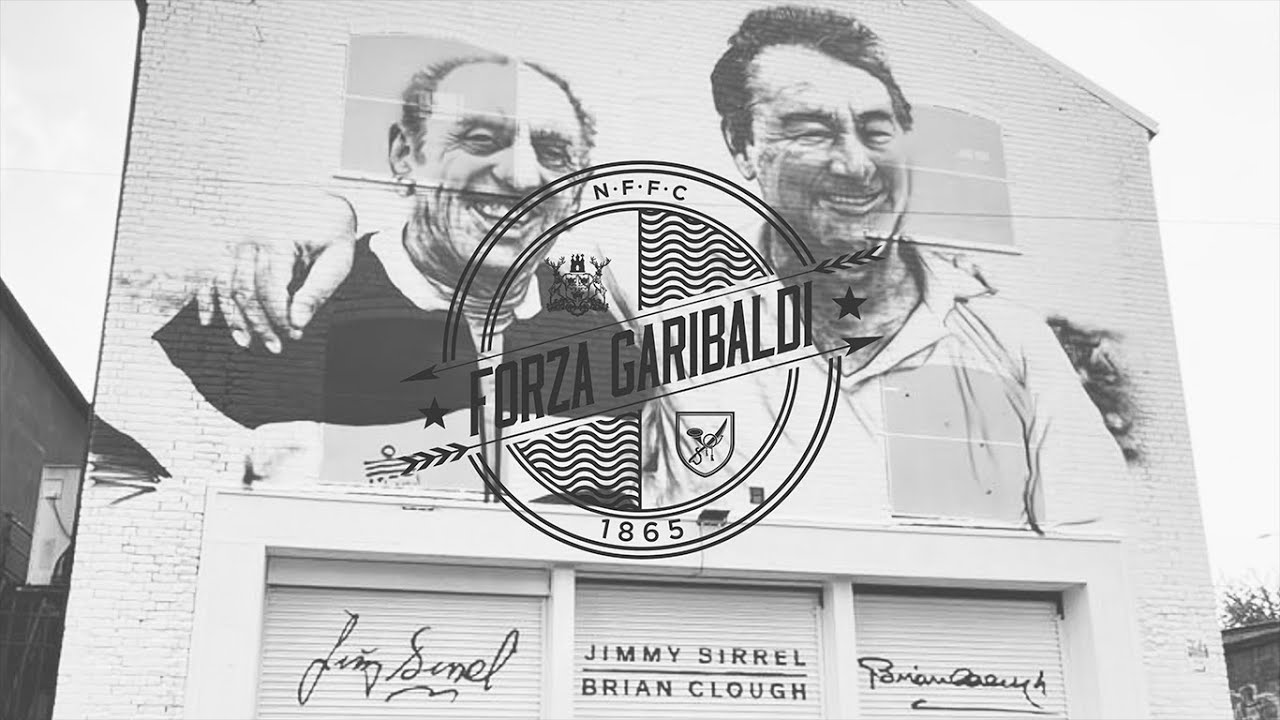 Nottingham Football Icons - Jimmy Sirrel & Brian Clough Mural - Forza Garibaldi