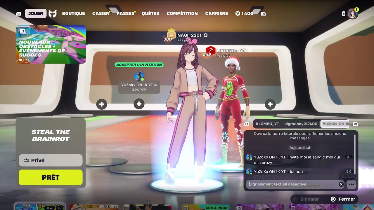 ✨Live trade steal the brainrot Fortnite