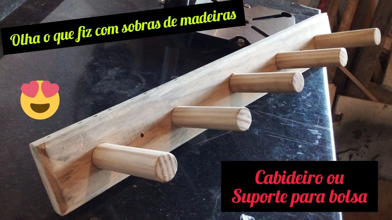 Suporte para bolsas ou cabideiro,como fazer de um jeito fácil.