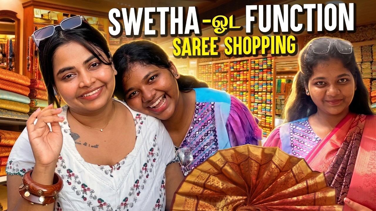 என் தங்கச்சியோட Life-ல First Saree இதான்! 🥹❤️ Function Mode Started 🤩🔥 | Keerthi Shrathah