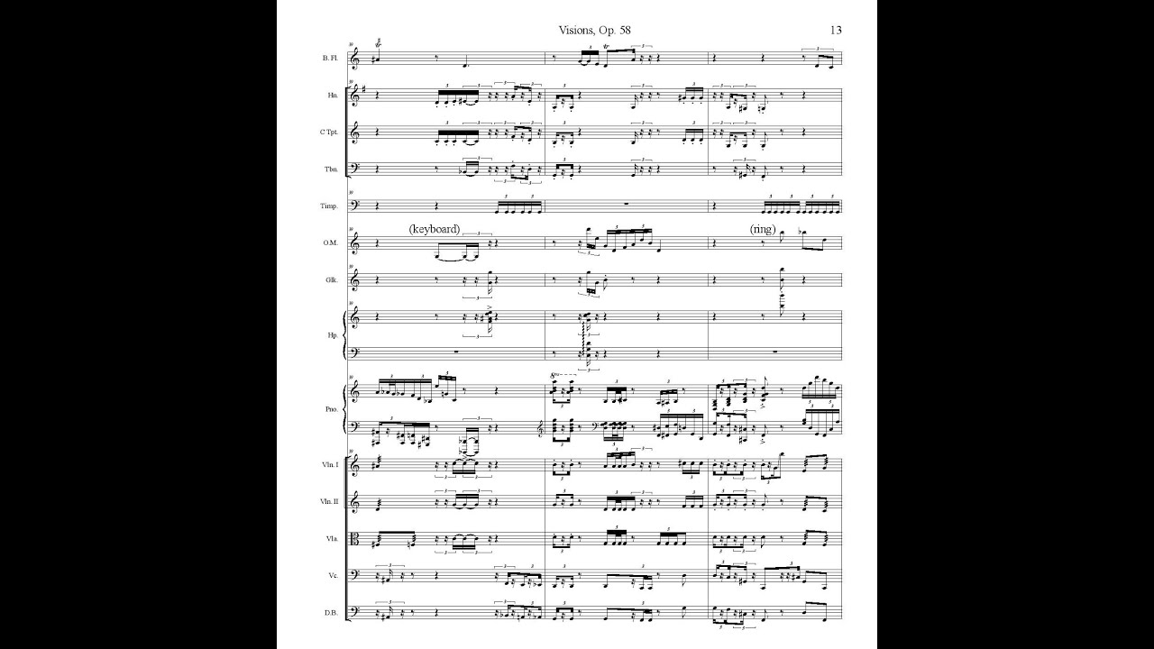 Dylan Thomas David - Visions, Op. 58