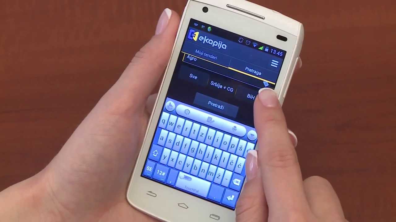 Android aplikacija eKapije - verzija Srbija
