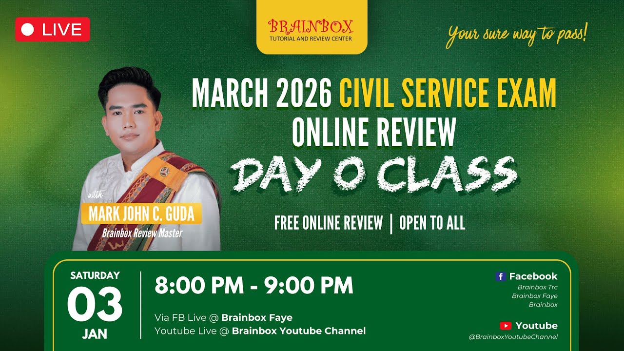 Brainbox Online Civil Service Review | Day 0 - January 3, 2026