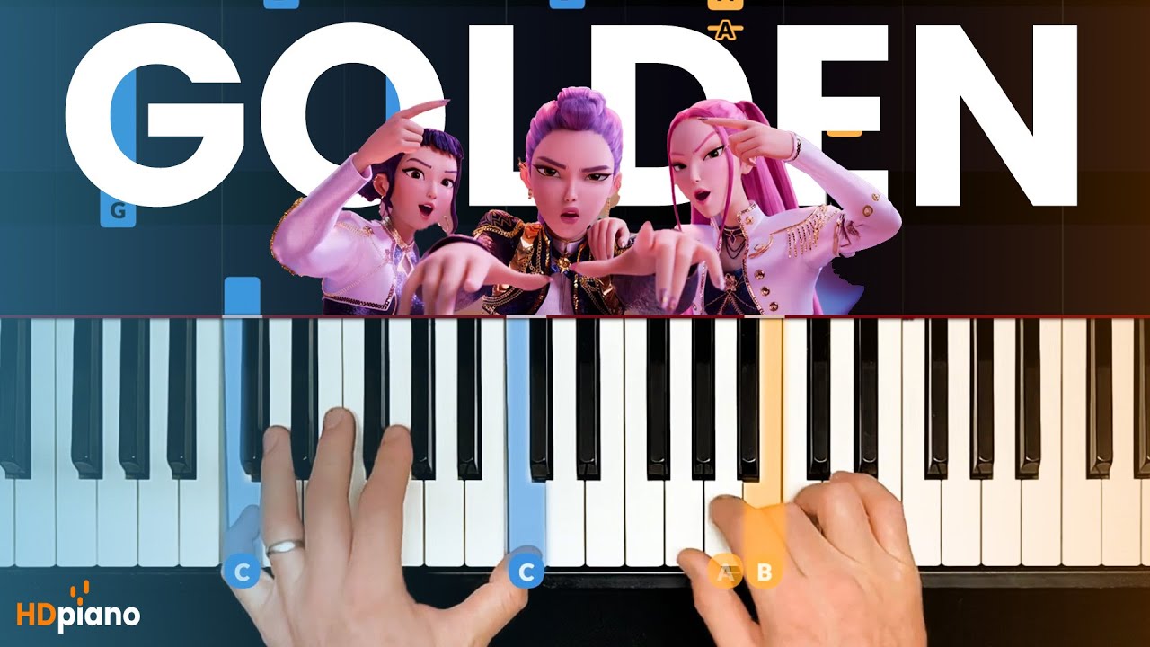 How to Play Golden on Piano (Piano Tutorial for KPop Demon Hunters)