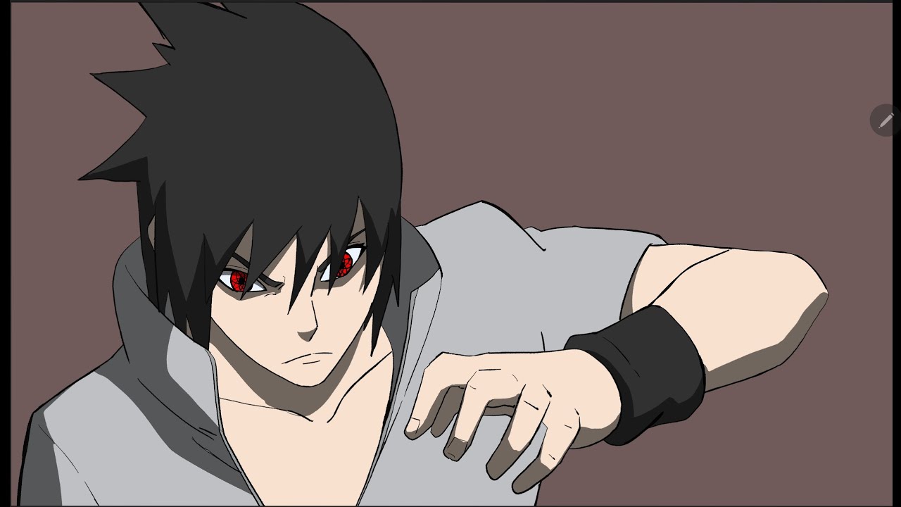 Animating Sasuke Uchiha on Rough animator (part 2)