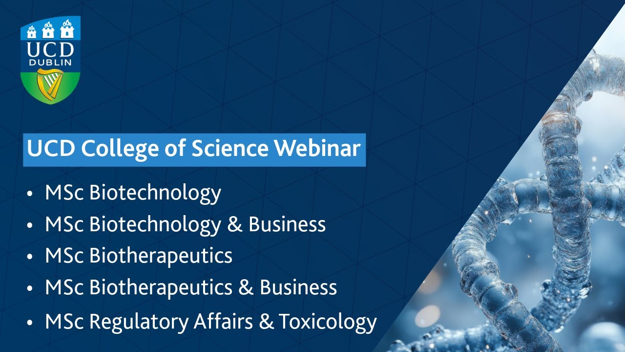 UCD Science | School of Biomolecular & Biomedical Science Webinar
