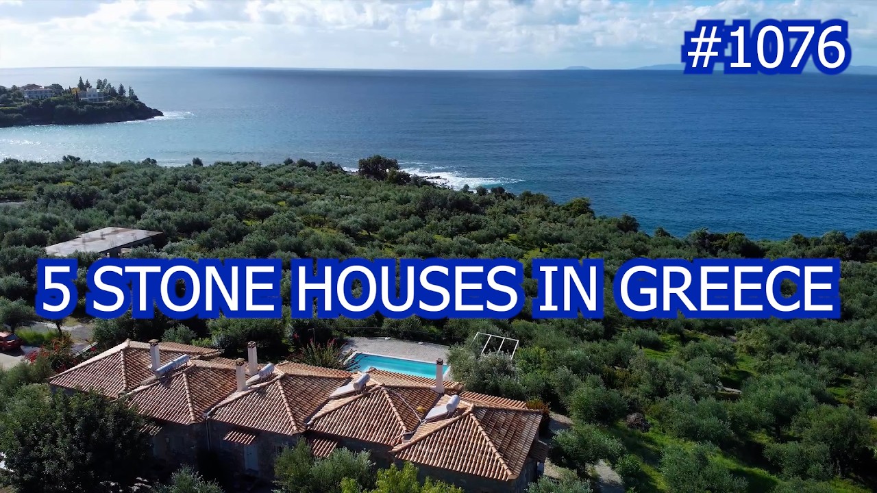 A DREAM COMPLEX! 5 TRADITIONAL STONE HOUSES IN STOUPA - GREECE