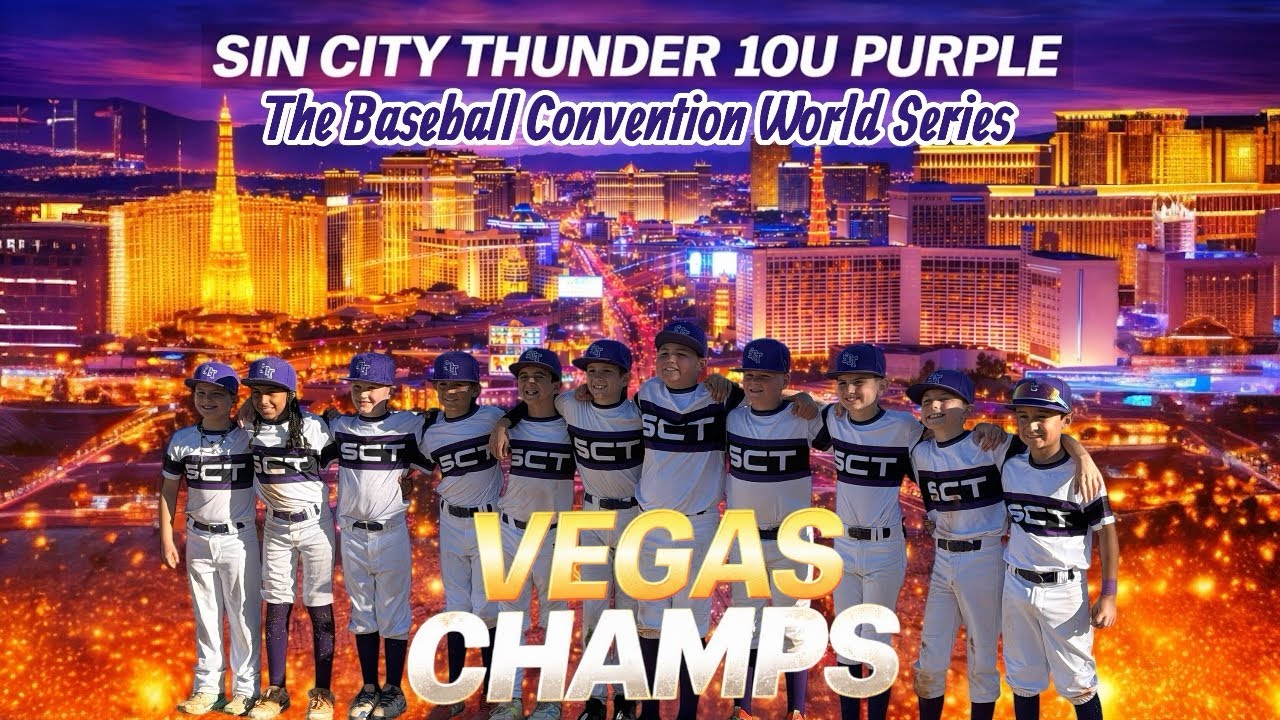 SIN CITY THUNDER 10U PURPLE ARE VEGAS CHAMPS ⚡️| Baseball Convention World Series