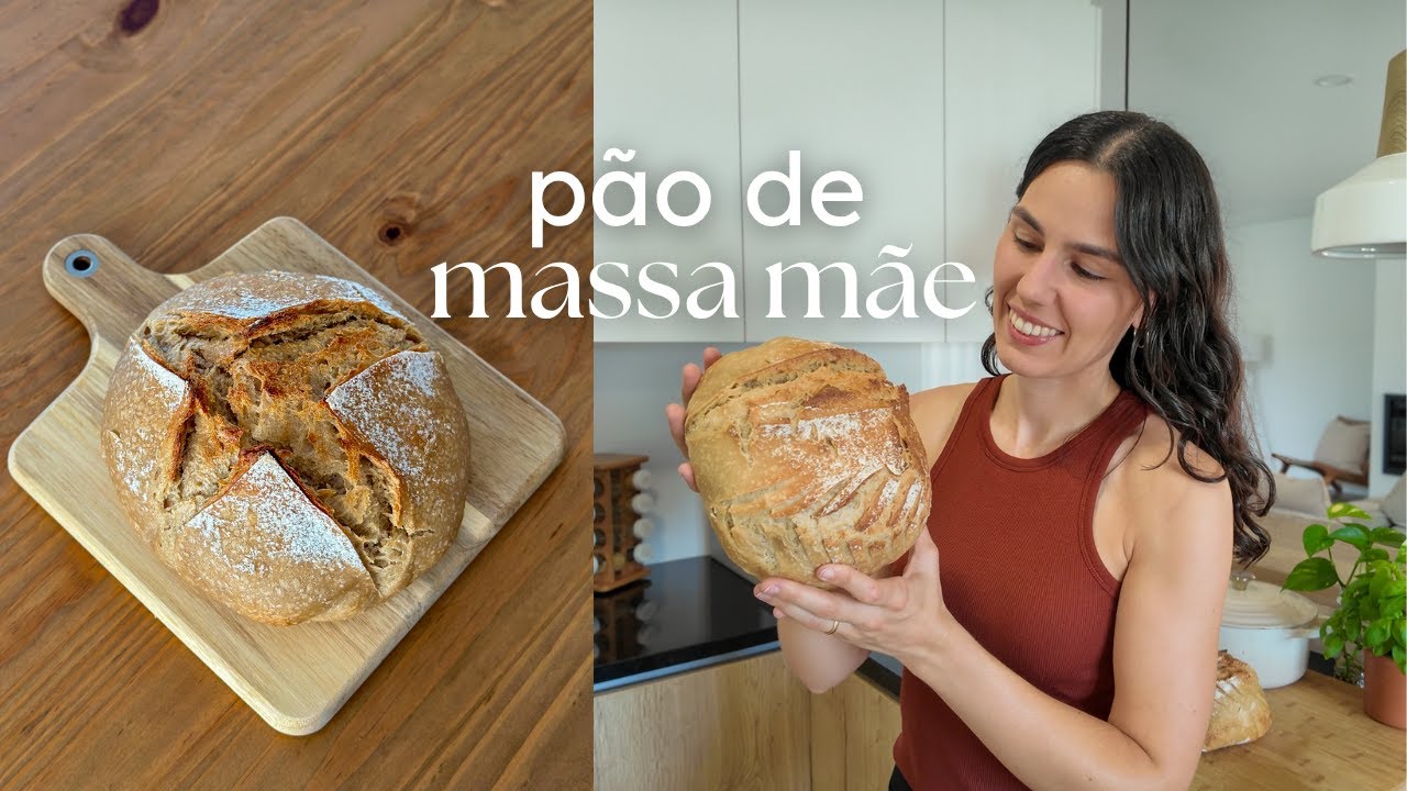 O meu pão caseiro de massa mãe | Receita de pão de fermentação natural