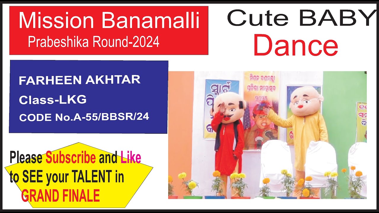 A-55/BBSR/24 I FARHEEN AKHTAR,CL-LKG I CUTE BABY I CUTE BABY DANCE I PRABEKHIKA ROUND2025 I FESTIVAL