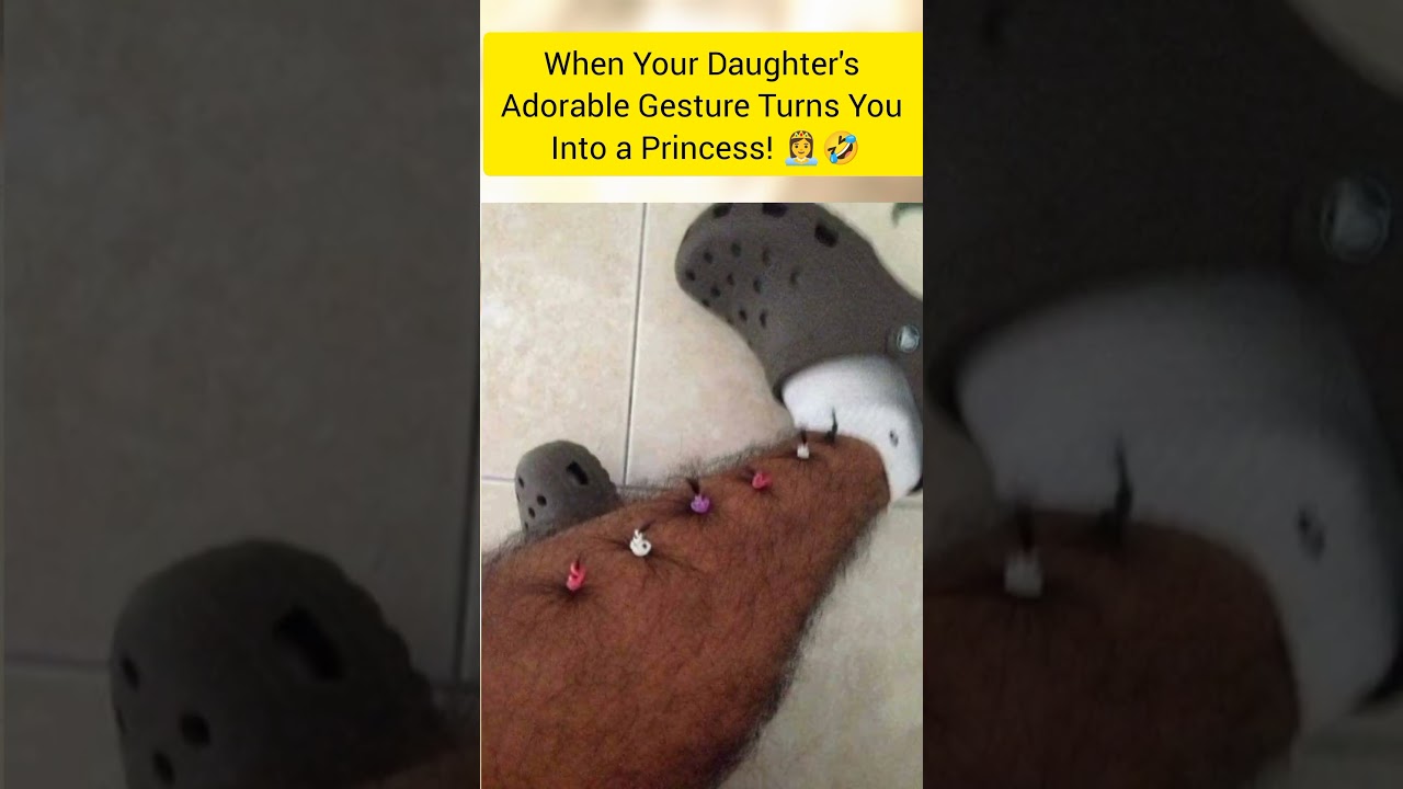 When Your Daughter's Adorable Gesture Turns You Into a Princess! 👸 Watch till end 👌