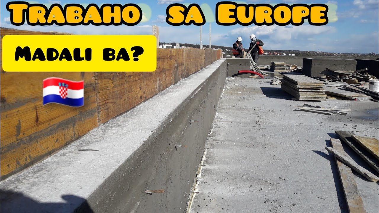 Trabaho namin sa Croatia Europe buhay construction workers #filipinoincroatia#ofweurope