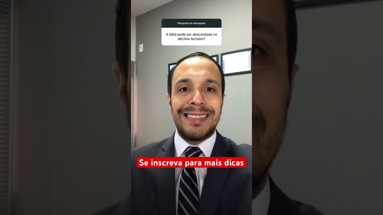Falta desconta do 13&ordm;? #falta #desconto #decimo #clt #decimoterceiro #direitostrabalhistas #dicastra