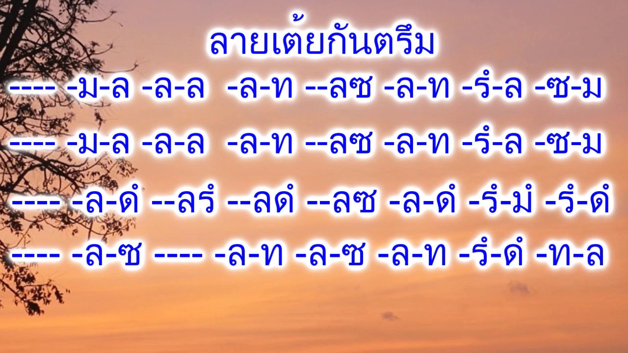 เต้ยกันตรึม ซาวด์สำหรับฝึกใหม่