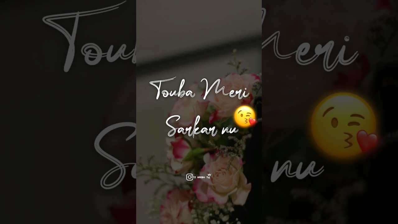 Touchwood Touchwood Nazar lagg Jaaye Touba Meri Sarkar nu : Punjabi song status #babumaan #viral ❤️