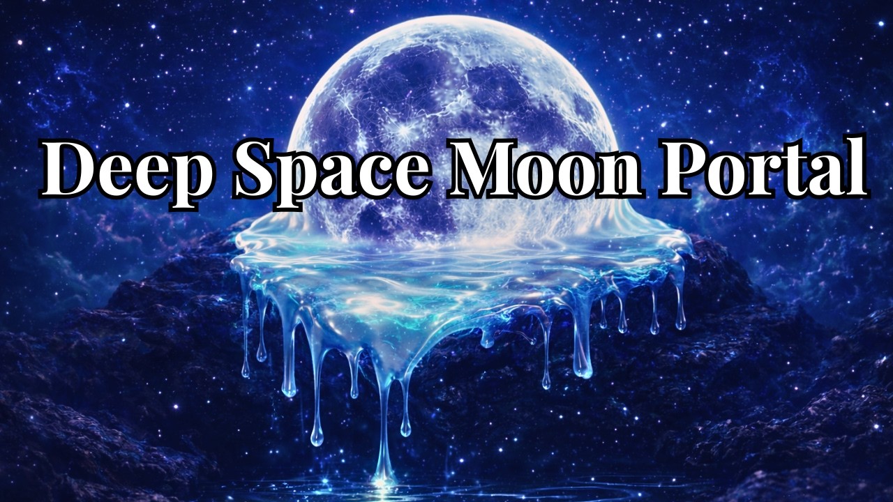 Deep Space Moon Portal 🌌 Cosmic Sleep Music for Deep Sleep, Insomnia Relief & Astral Calm (8 Hours)