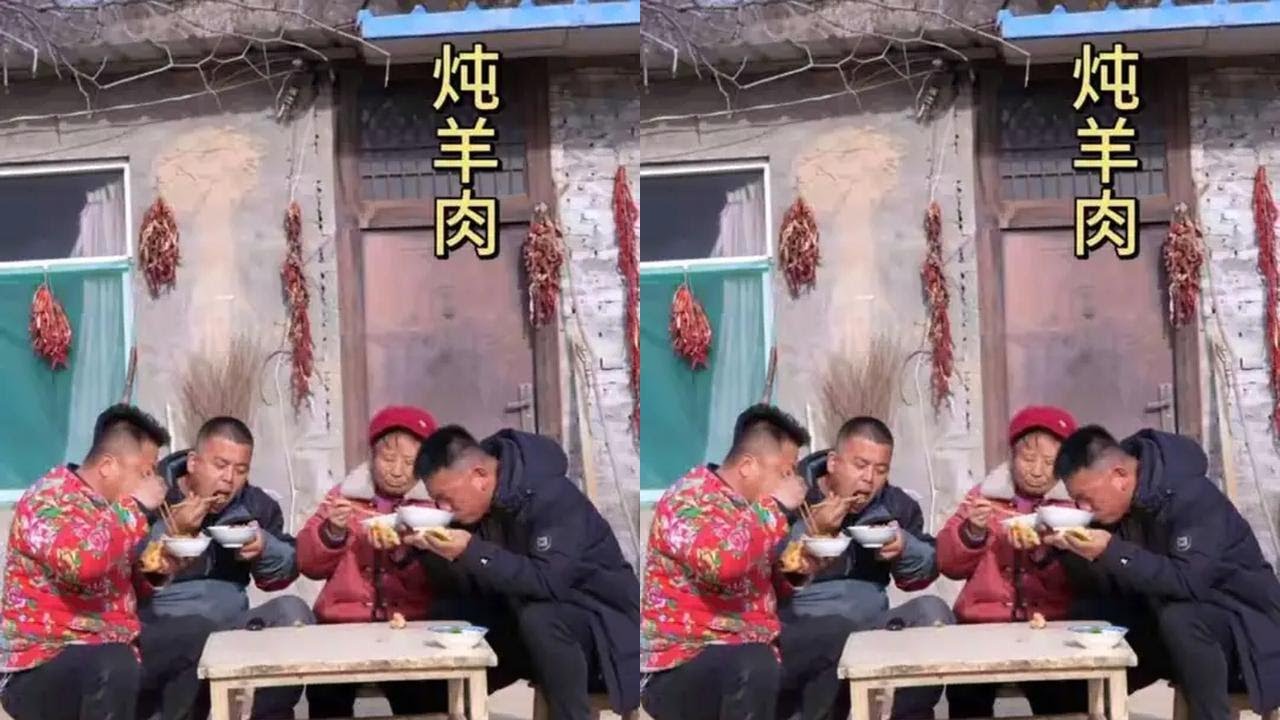 撒西不理哒呐方言版，不敢带你回陕北，朋友们陕北吃炖羊肉喜欢吗 